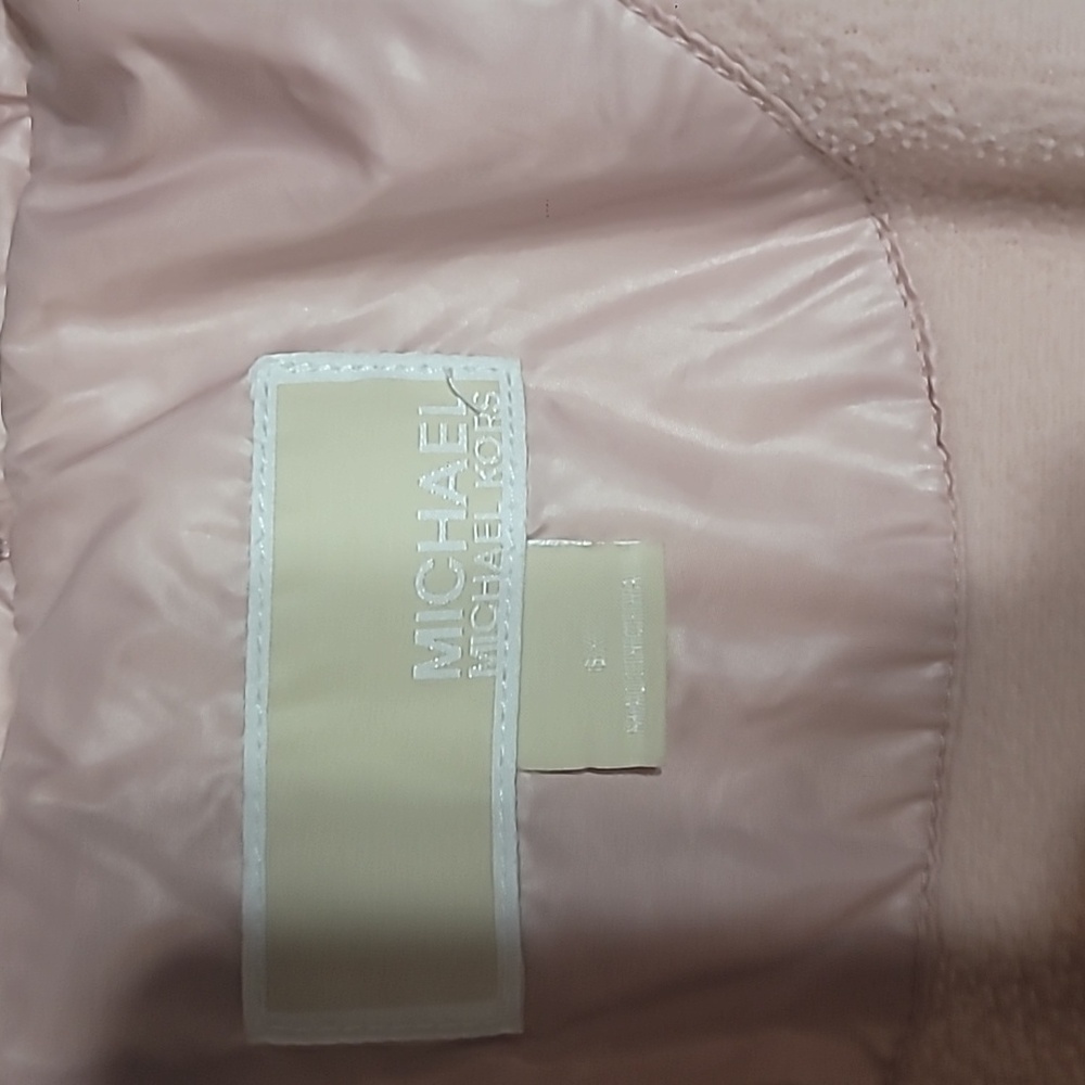 Michael Kors Puffer Jacket Coat Pink Size 6X Girls - Picture 8 of 10